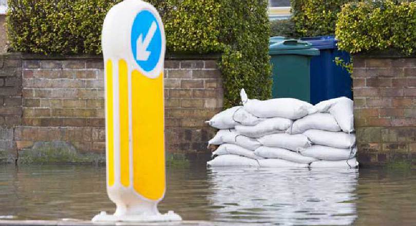 Flooded road